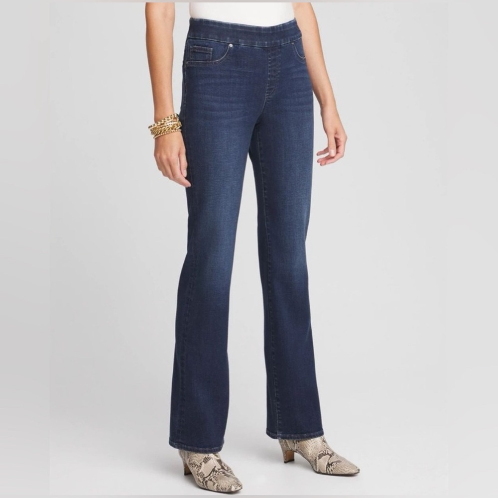 Chico’s Pull On Slim Boot Jeans NWOT